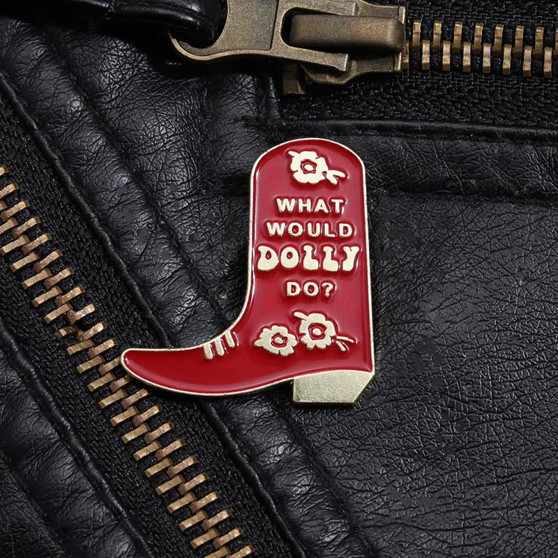 9g Weight Brooches Classification Daily, Street Occasion Alloy Material Boots Pattern Unisex Gender Stoving Varnish Design Vintage Style, Simple Style Style Vintage Style Simple Style Pin Boots Alloy Stoving Varnish Unisex Brooches 2