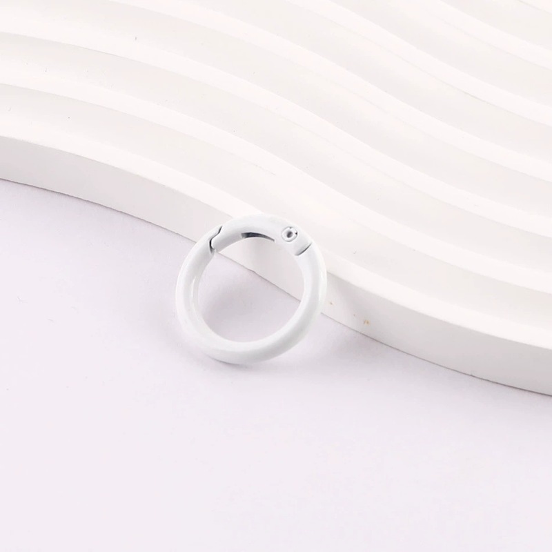20mm23mm diy彩色烤漆弹簧扣圆环圈开口圈饰品配件弹簧圈扣钥匙圈|undefined