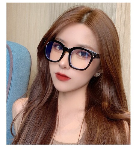 New Sydney Korean version internet celebrity glasses frame women's retro anti-blue light glasses frame men's and women's same style myopia finished glasses
