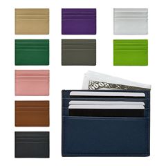 メーカー直接供給スポット PU レザー両面 6 カード挿入カードマルチカードスロット大容量カードバッグカードホルダーポータブル