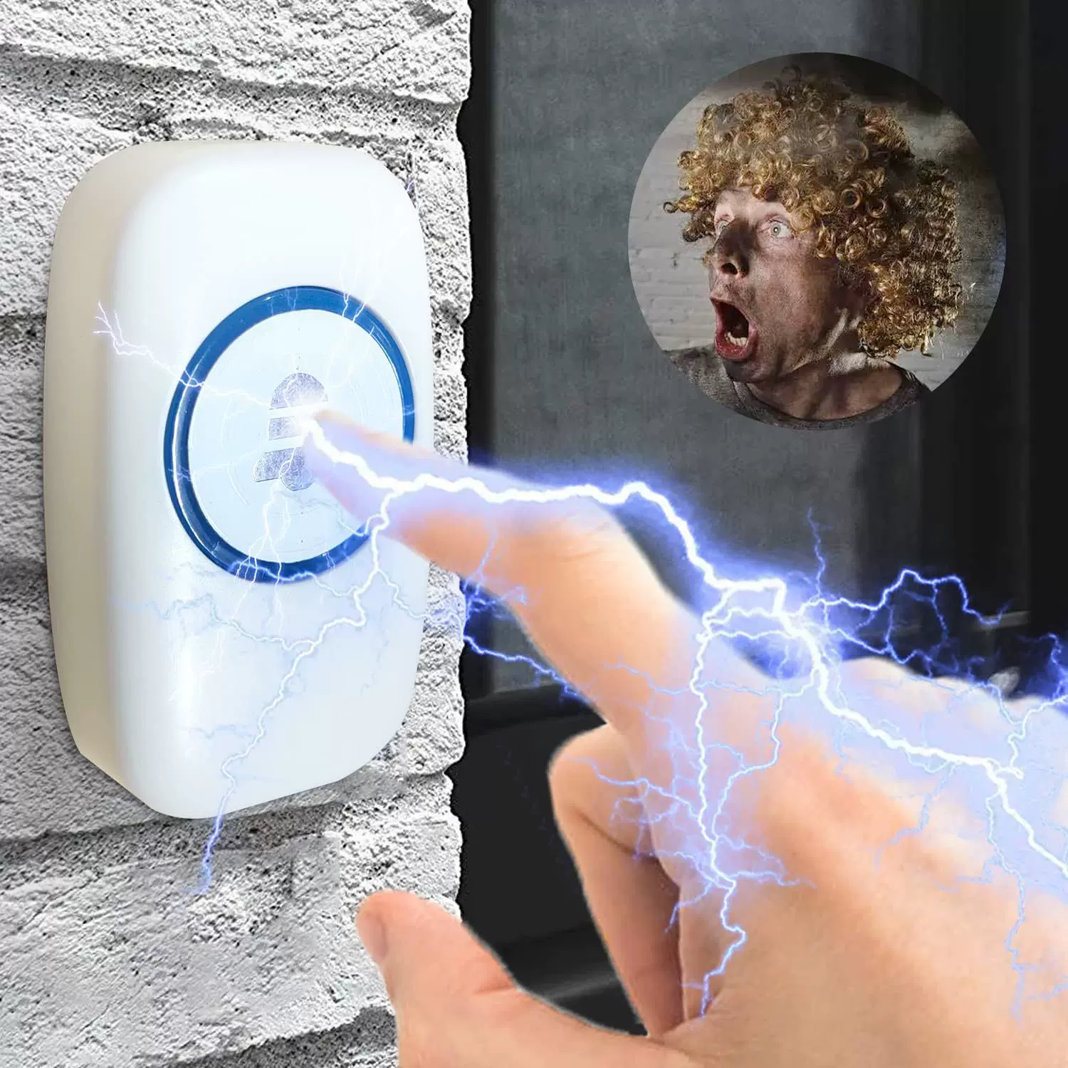 电人门铃 带电的门铃 触电整人搞怪玩具 魔术道具触电整人恶搞