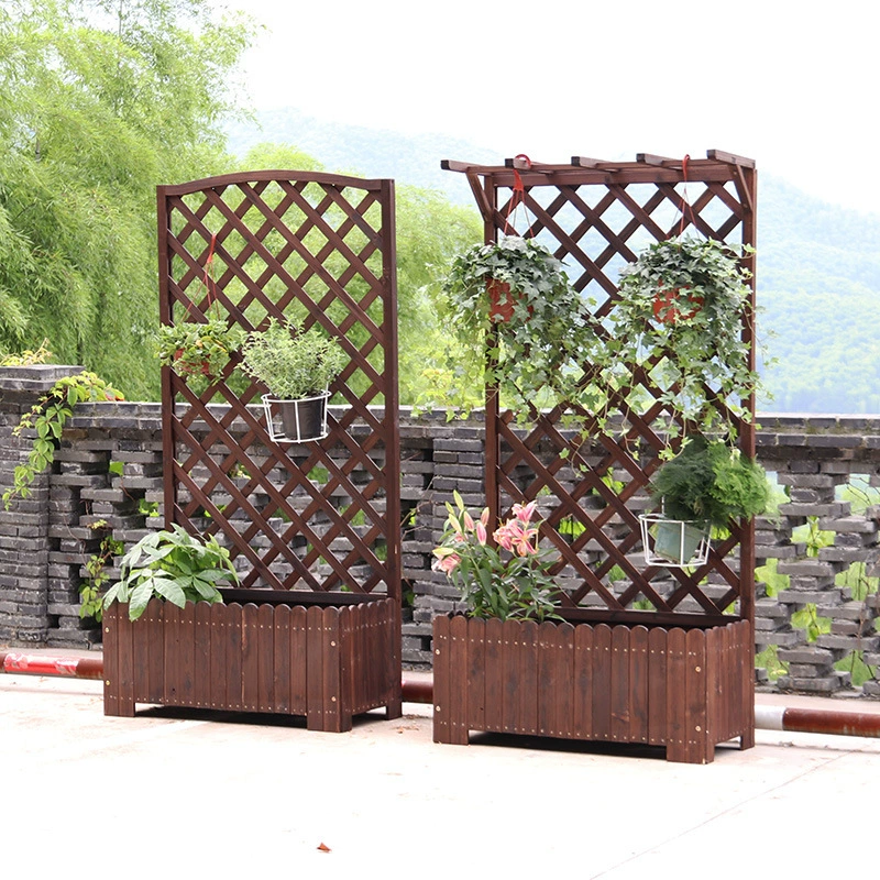 Антикоррозийный деревянный цветочный ящик забор цветочный горшок подставка для цветов