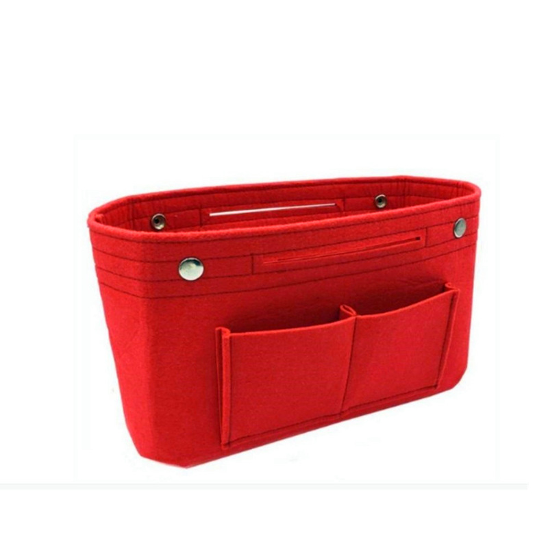 Bolsa de cosméticos de fieltro de pelo al por mayor bolsa de almacenamiento de fieltro de gran capacidad bolsa de fieltro de moda bolsa media con logotipo