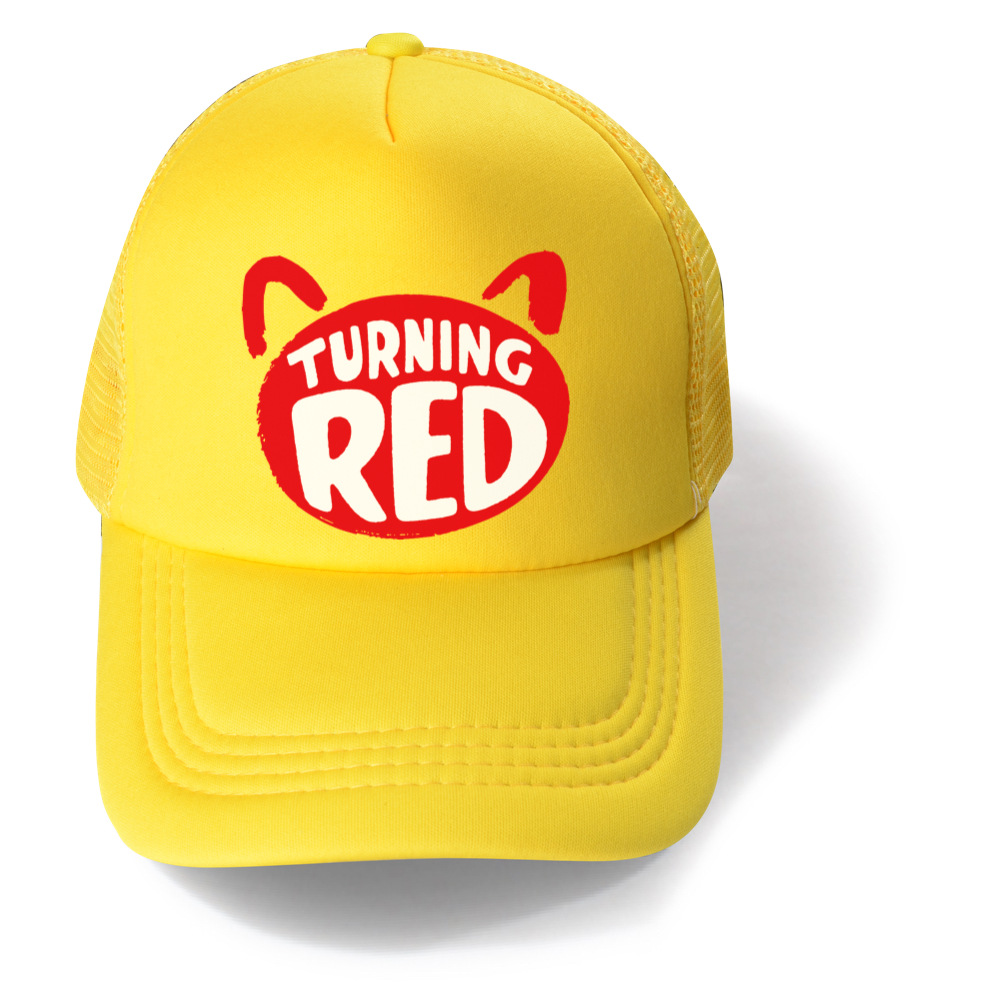 Turning Red Baseball Caps Boys girls Snapback Hip Hop Hat Summer Fashion Cartoon Breathable Mesh Sun Gorras Unisex Streetwear ergo baby accessories
