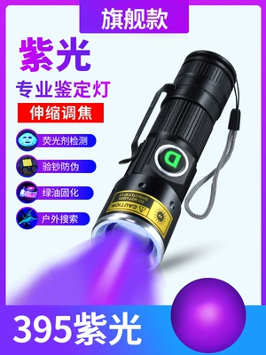 Flashlight Rechargeable Ultraviolet Lamp for UV fənərlər - d15-395