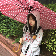 美式复古星星满印连帽卫衣女秋季2025新款设计感短款拉链开衫外套