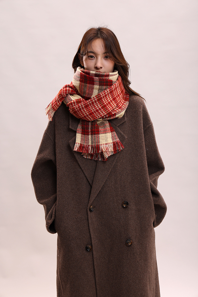 Couple Winter Thickened Versatile Student Giving Boyfriend Birthday Gift 2024 New High end Luxury Scarf_voghion.com