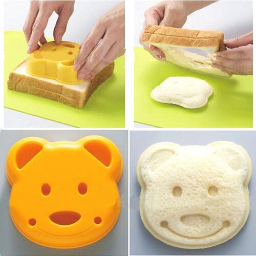 Cartoon bear sandwich mold Children's DIY breakfast toast bread mold rice ball maker manufacturer