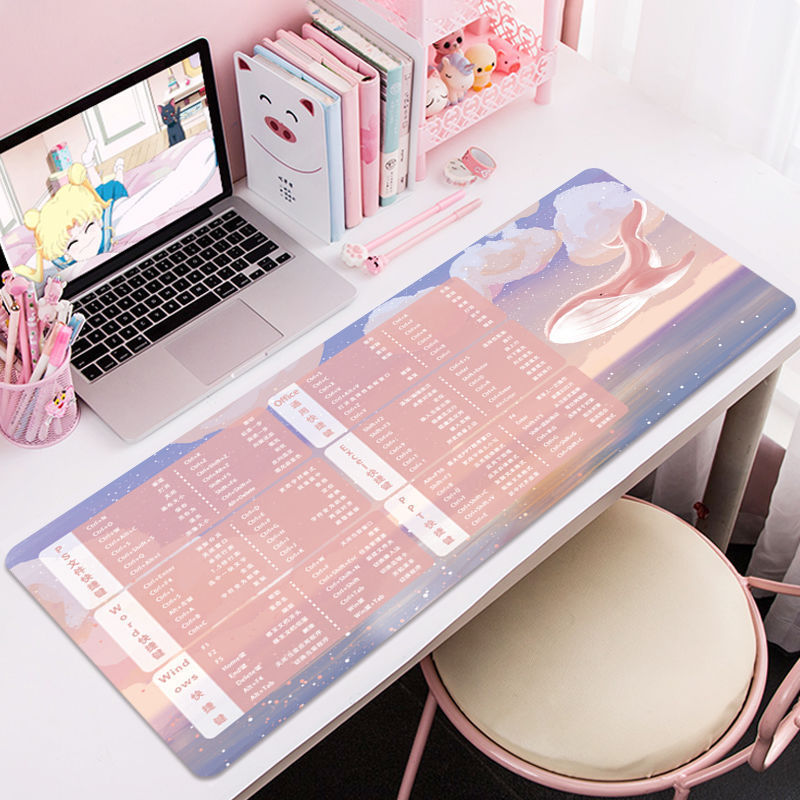 鼠标垫超大ps办公快捷键大全电脑键盘软垫子桌面桌垫女excel|undefined