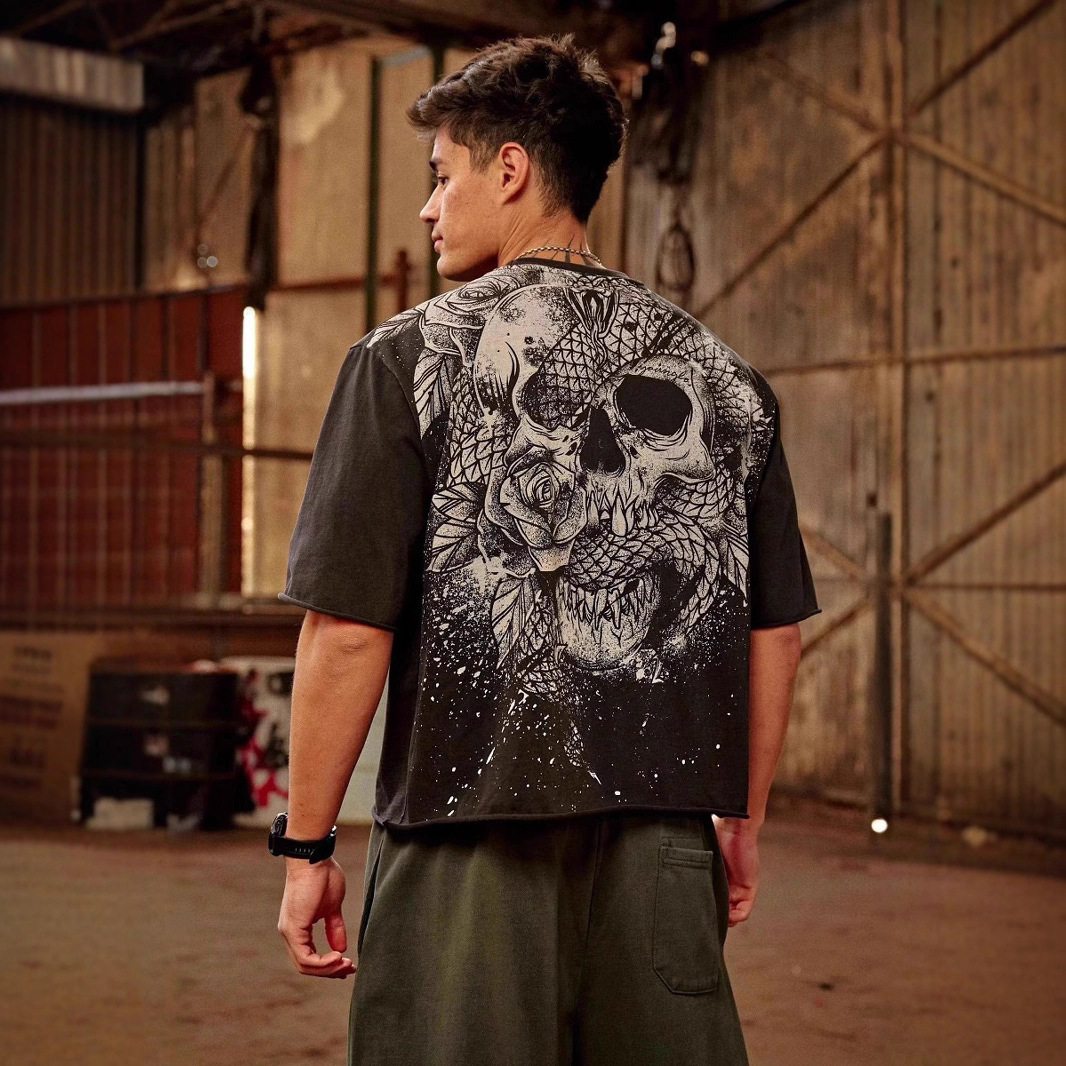 Big sports casual T-shirt for gym