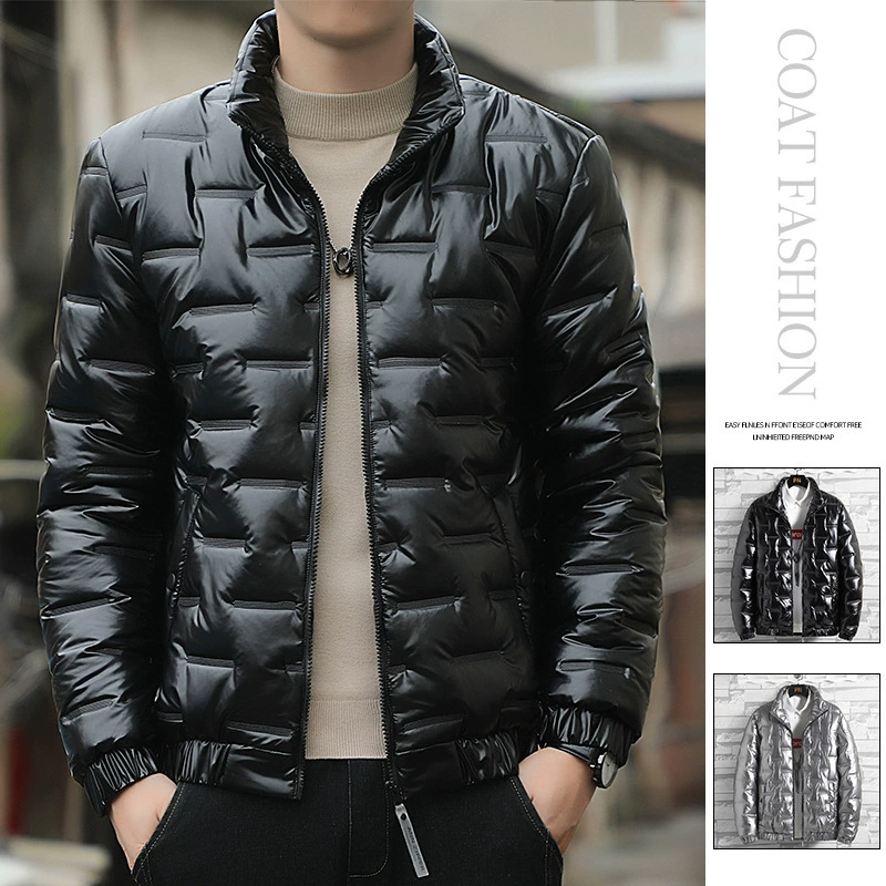 Winter trend short polyurethane jacket for leisure, wholesale