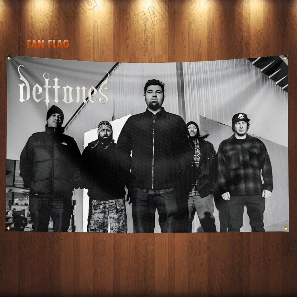 Флаг из полиэстера 3x5ft с дизайном Deftones Alternative Metal, декоративная баннер-атрибут