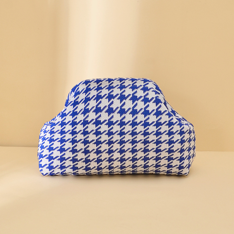 Houndstooth [blue and white]