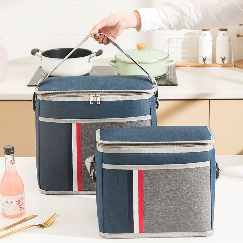 Újdonság kültéri étkezéshez, piknik jégzseléhez, keresztpántos hordozáshoz, alumíniumfóliából készült uzsonnásdobozhoz, nagy kapacitású szigetelőzsákhoz_voghion.com