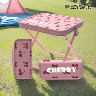 Small Folding Portable Handbag Stool Outdoor Small Stool Student Stool Queueing Tool Picnic Stool Train Stool