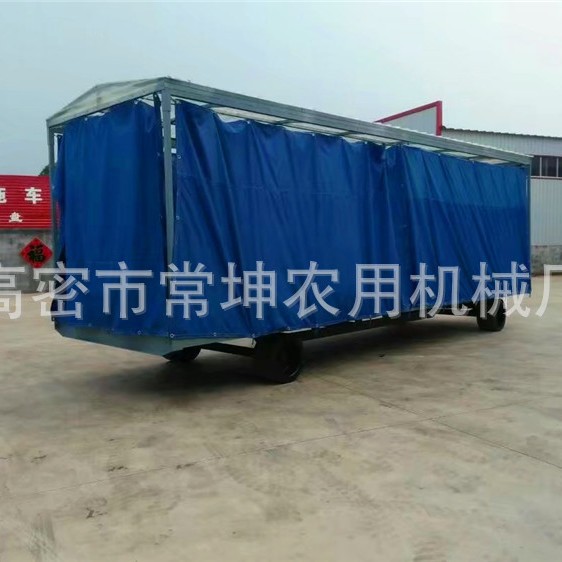 厂家供应 20吨雨棚拖车 场地转运拖车定 做  实心胎物流拖车