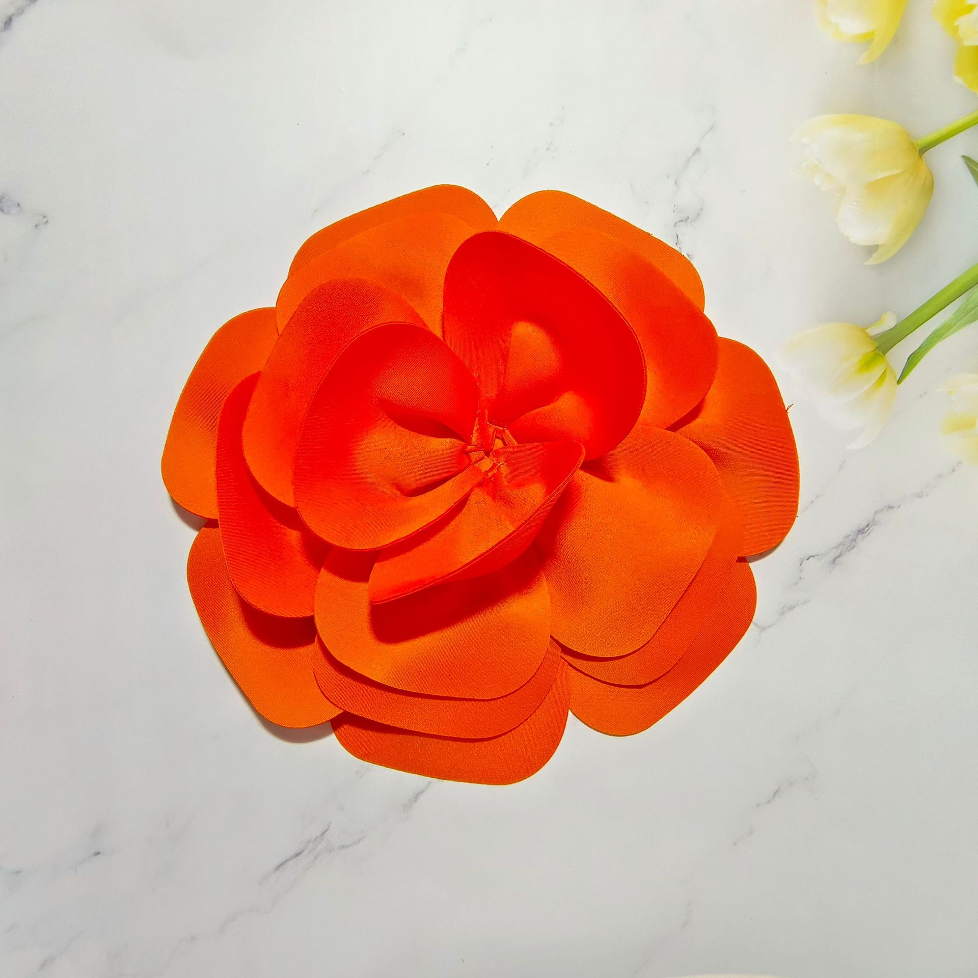 28cm 입체 꽃 오렌지