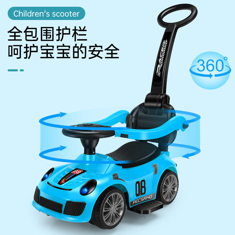 Bebé de 1 a 3 años, auto de deslizamiento anti-vuelco, auto de deslizamiento, auto de juguete para personas