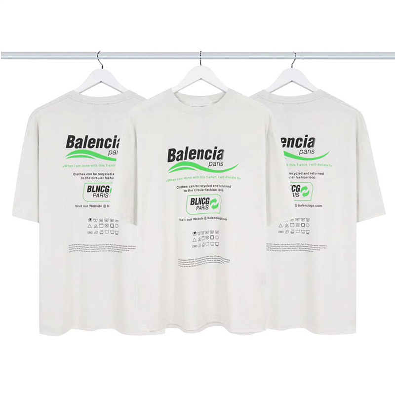 2023 Spring/Summer Paris Cola Eco-Friendly Short Sleeve T-Shirt Loose Casual Half Sleeve Base Shirt Crew Neck T-Shirt for Men and Women Trendy