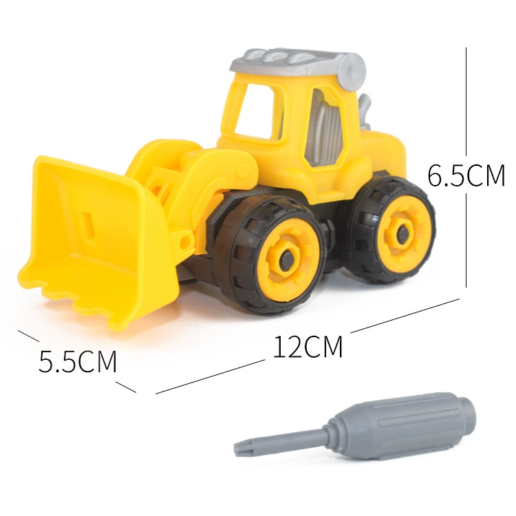 Constructor, children's toy car, excavator, set, engineering vehicle, DIY