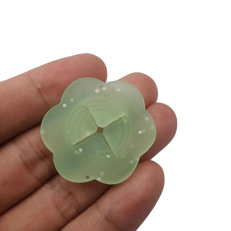 연한 녹색 실리콘 작은 직경 3.5cm