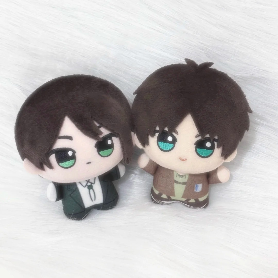 10cm Attack on Titan Plush Toy Cute Denki Ren Cotton Doll Allen Levi Nunu Body