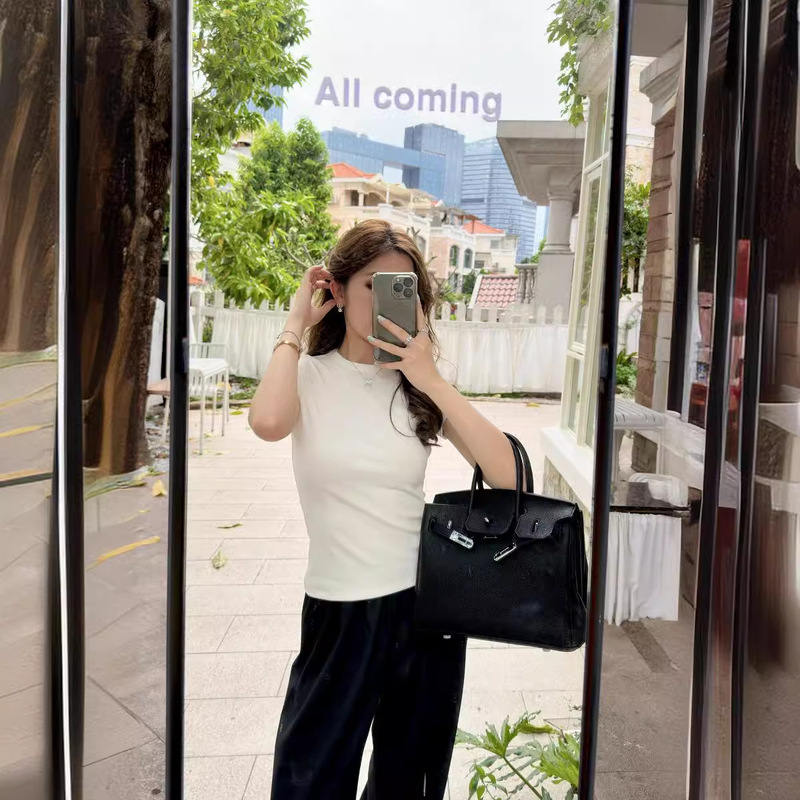 The Treasure of the Store: Tommy Four Seasons Classic R0W Style Cotton Slightly Elastic Multi-Color Classic Women's Round Neck Short-Sleeved T-Shirt