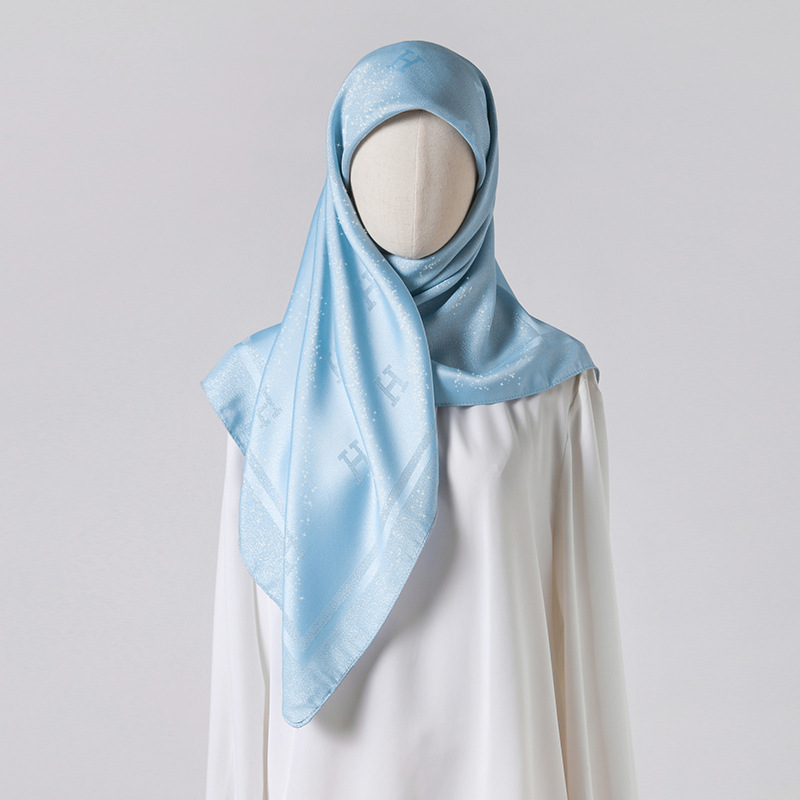 Fashionable Turkish Women's Solid Color Shawl Exquisite Headscarf Multi-Functional Scarf For Women_voghion.com