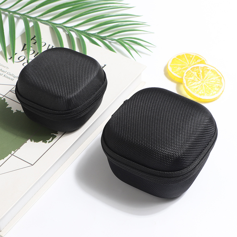 in stock Direct Supply Headset Storage Bag Bluetooth Data Cable Packaging Box eva Square Bag Deepened Thickness Zipper Bag