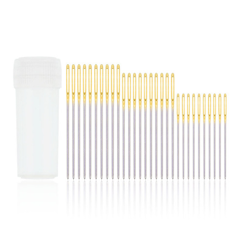 Wholesale household large eye hand sewing needles, gold tail blunt needles, cross stitch needles, high quality knitting tools, large hole needles