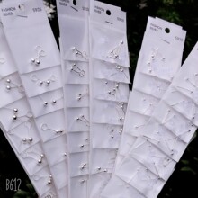 简约款镀银水小圆球耳钉养耳棒 耳针迷你耳骨钉学生火柴头