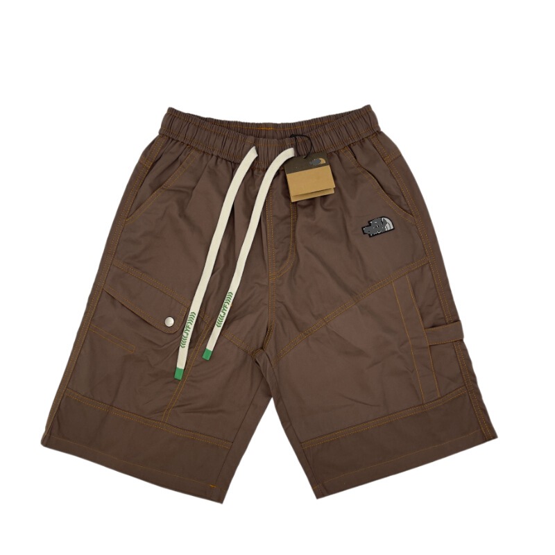 Trendy North Face New Men's Large Size Five-Point Pants Sports Pants Casual Pants Breathable Sweat-Absorbent Micro-Embroidered Men's Style