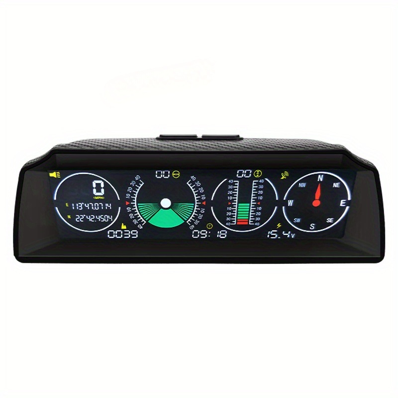 Cross-Border Vehicle-Mounted Hud Head-Up Display Universal Gps Speedometer Off-Road Altitude Compass High-Precision Level Meter
