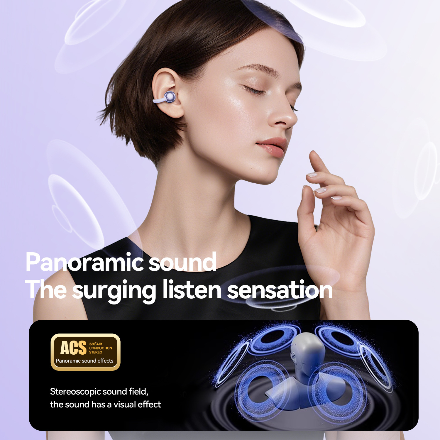 Nuovi auricolari Bluetooth GL8 Ear Clip Open Sports Wireless In-Ear con qualità audio HD_voghion.com