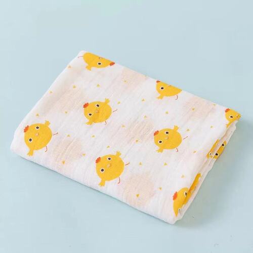 Best-selling foreign trade double-layer cotton gauze swaddling towel baby swaddling blanket bath towel printed sunshade stroller cover blanket