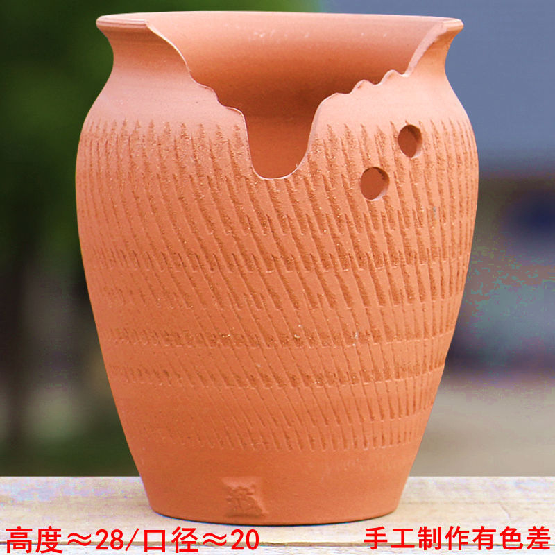 缺口花盆悬崖桩切口多肉缺口造型花盆悬崖式老桩深缺口高瘦陶瓷大|undefined