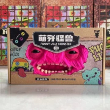 Плечевая сумка (Genuine monster) Newton Monster плюш, розово-розовый, забавный крупноголовый рюкзак