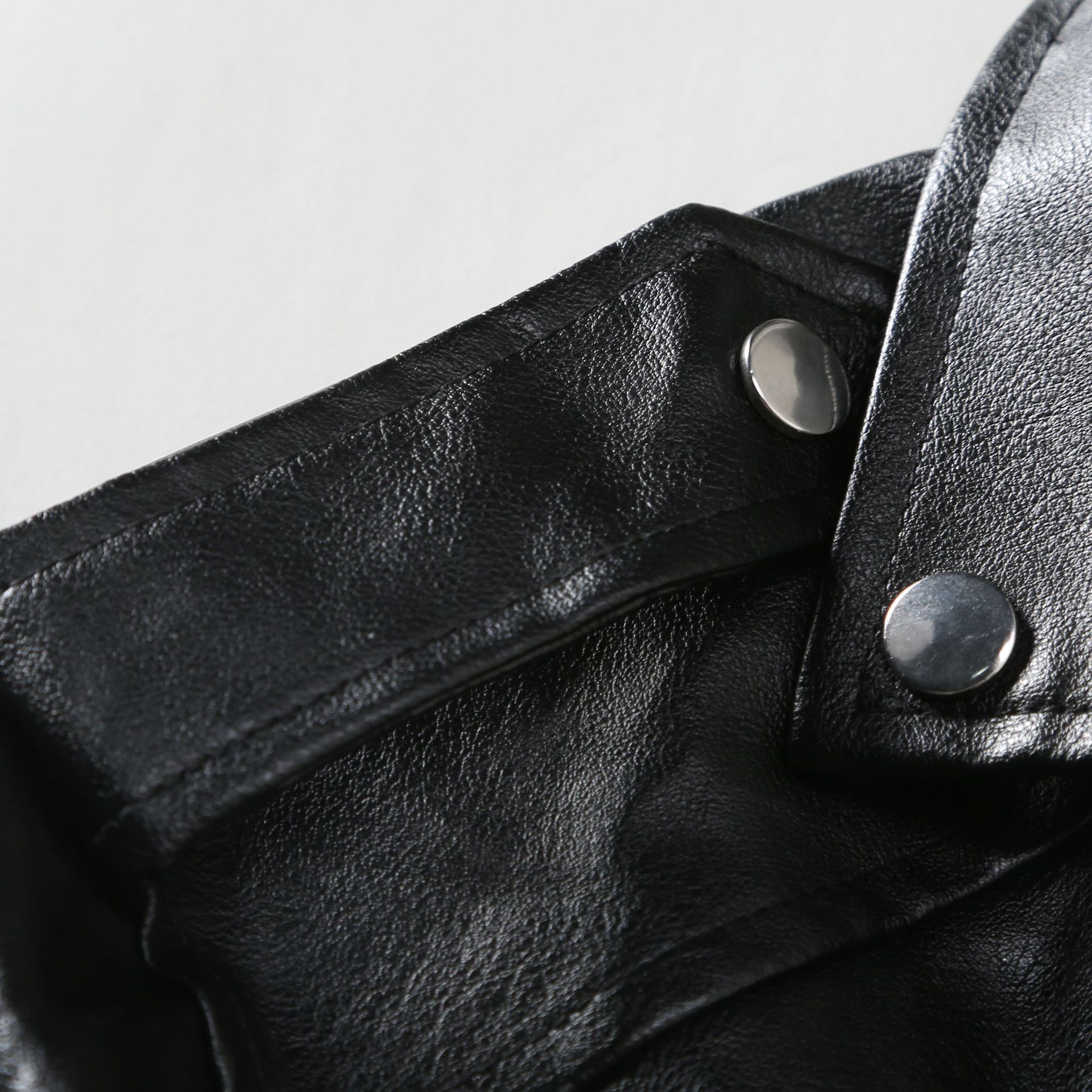 Men's Slim Fit Leather Jacket Lapel Biker Style For Autumn Winter_voghion.com