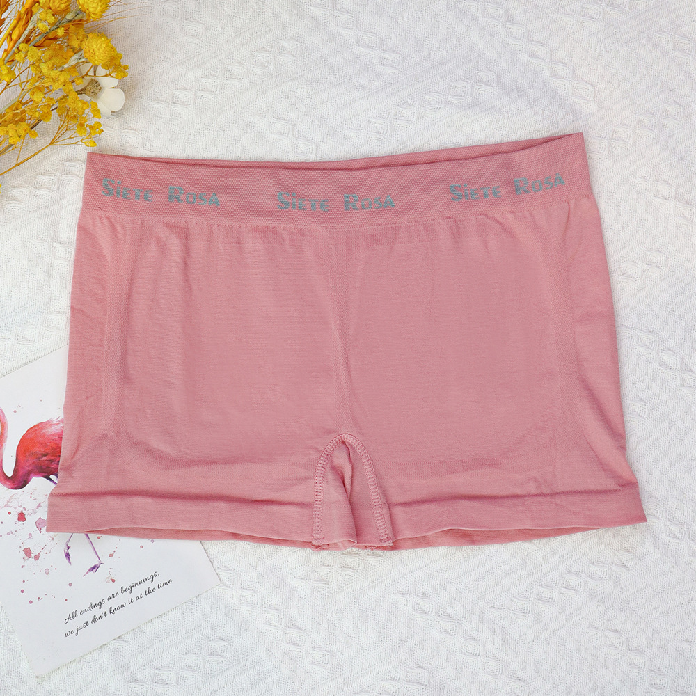 Venta caliente de comercio exterior calzoncillos bóxer sin costuras de cintura media para mujer