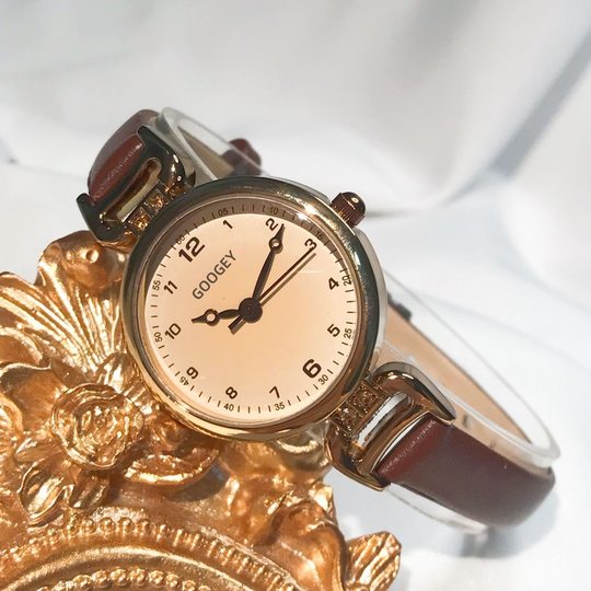 Retro exam watch women's student ins high-looking light luxury British Chanel style small dial women's quartz watch