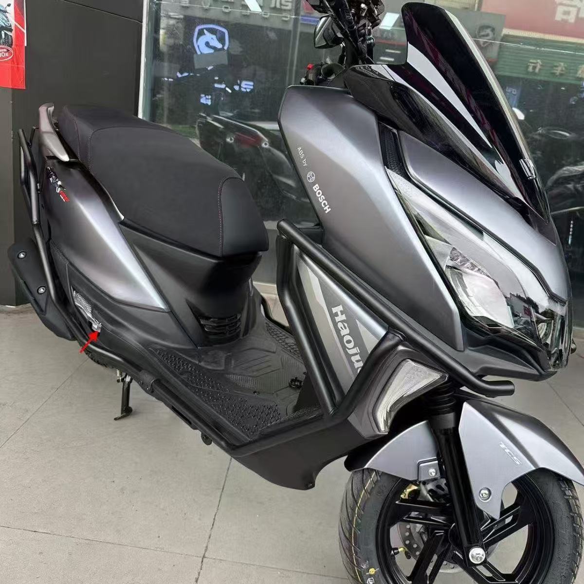 Factory Direct Sales for Foreign Trade Export Suitable for Haojue Adx125 Bumper Hj125T-58/58A Anti-Fall Carbon Steel Guard
