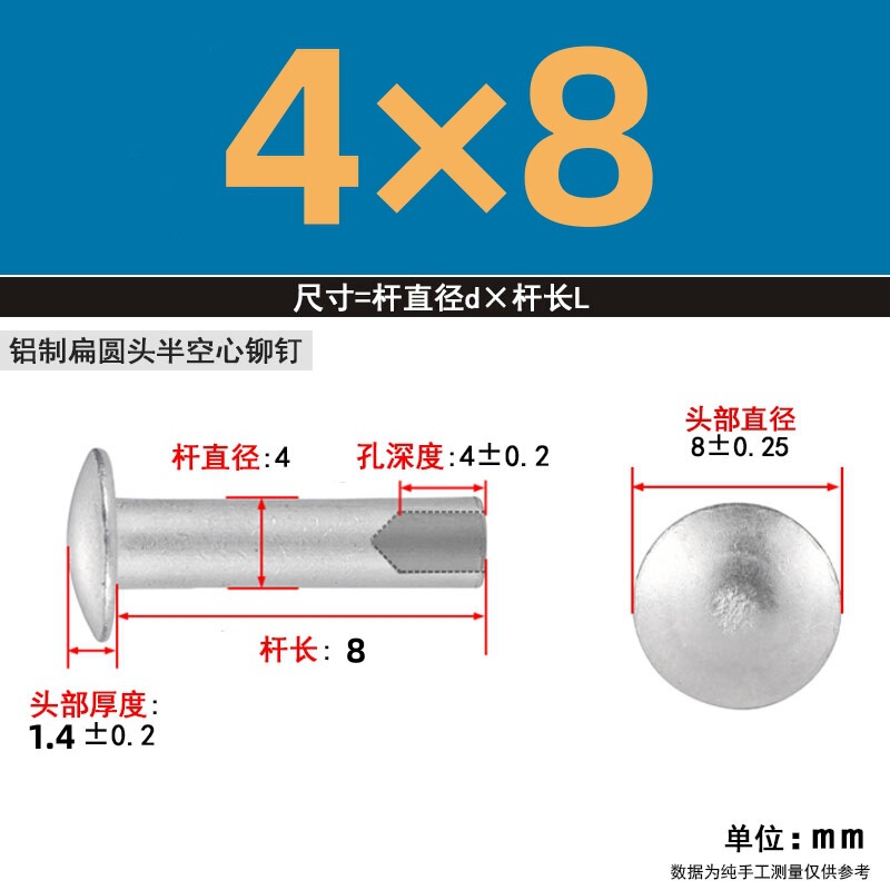 【メーカー直販】GB873GB875 半中空アルミリベット M2-M6 カーリングと開花 大量割引|undefined