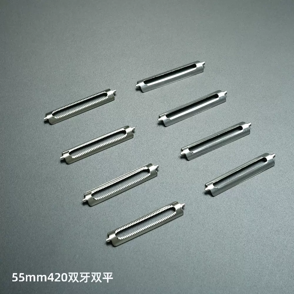 不锈钢削皮刀片 电解双面平口牙口刀片 刨丝器瓜刨苹果玉米刨刀片