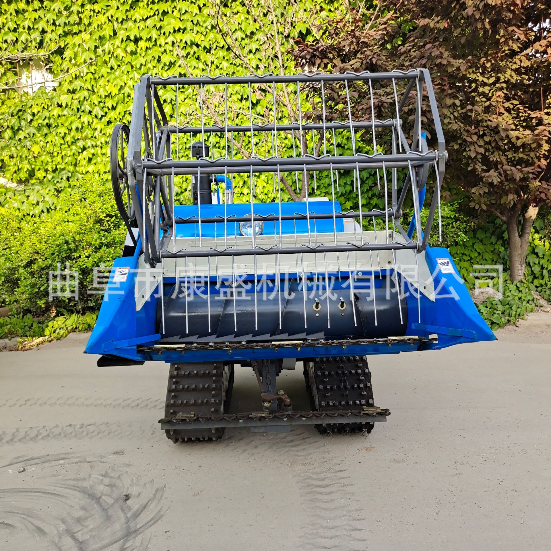 自走式手扶小型水稻收割机 柴油电启动稻谷小麦新型收获机厂家