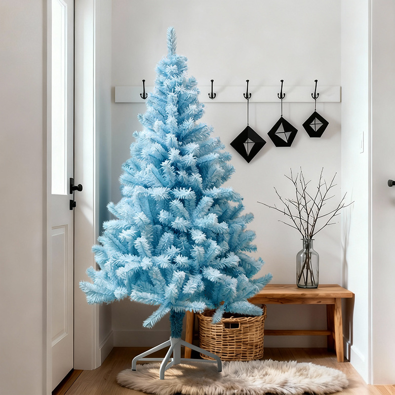 Shengyuan nuevo árbol de Navidad azul de nieve, viento, decoración de Navidad, decoración de Navidad