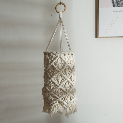 Nordic ins chandelier Bohemian hand-woven pendant creative B&B home soft decoration lampshade