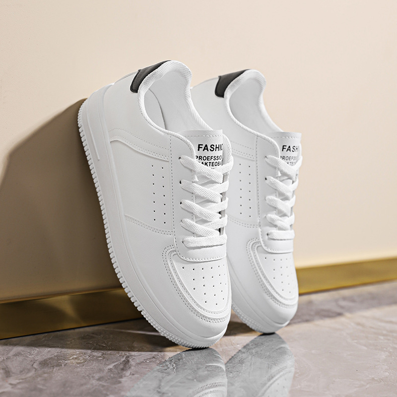 Otoño zapatos de mujer nuevos zapatos transpirables pequeños zapatos blancos de mujer coreana de altura de suela gruesa zapatos deportivos casuales zapatos de moda image 3