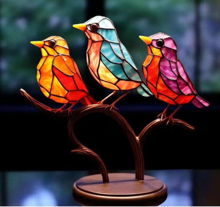 Home Decoration Bird Series Alloy Decorations_voghion.com