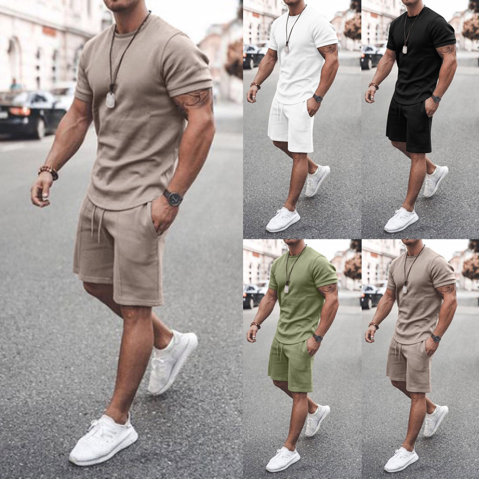Herren Sommer Shorts Set Für Sport Und Freizeit_voghion.com