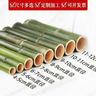 Yingyu Bamboo Pole Landscaping Moso Bamboo Pole Hollow Green Fresh Wedding Bamboo Props Kindergarten Environmental Creation Large and Small Bamboo Tubes